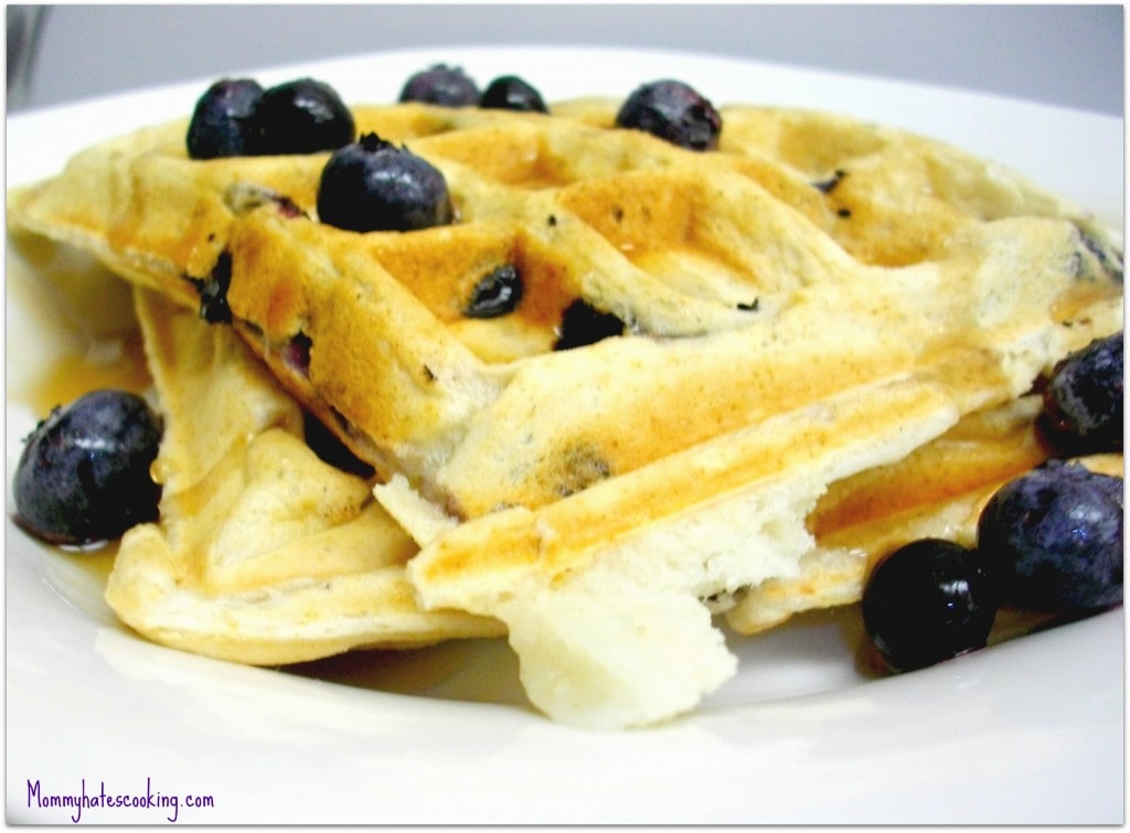 dairy free blueberry waffles