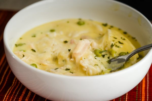 slow cooker chicken and dumplings with biscuits