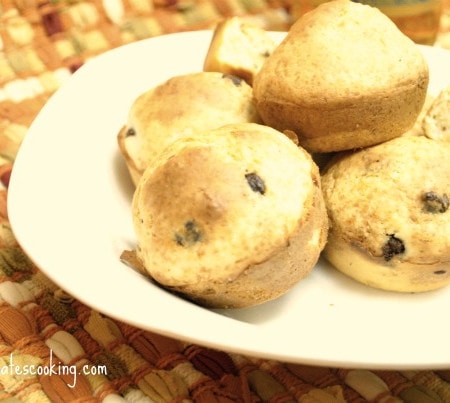 chocolate chip cookie dough muffins