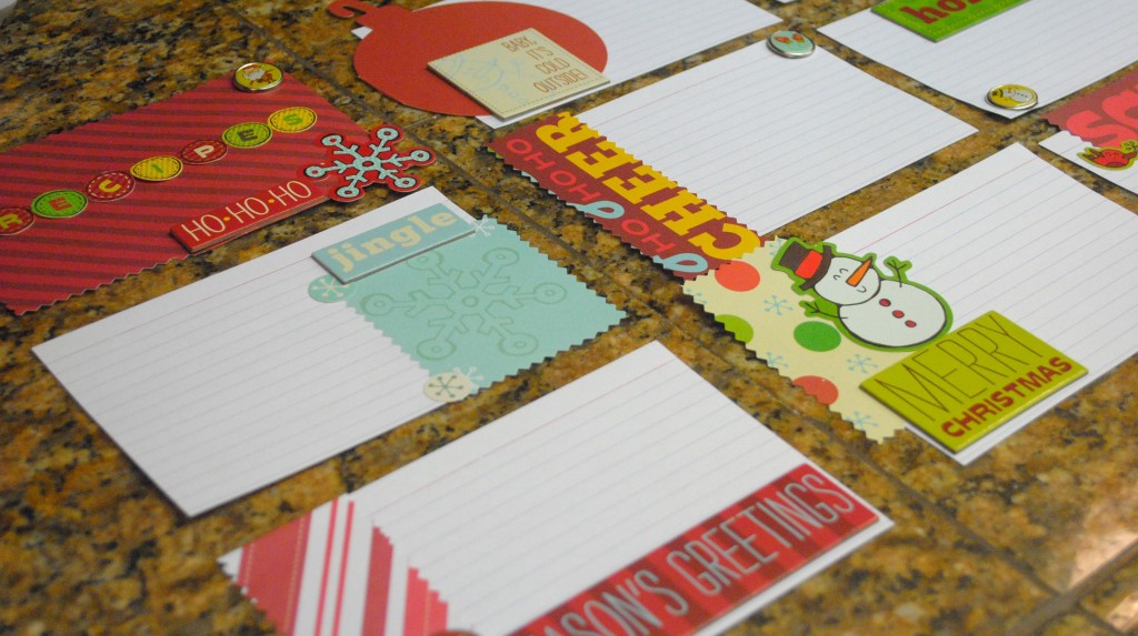 Holiday Gift Idea: Elmer's #GlueNGlitter Homemade Recipe Cards - Mommy