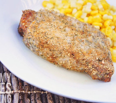 dill breaded pork chops