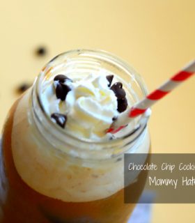 chocolate chip cookie dough iced latte