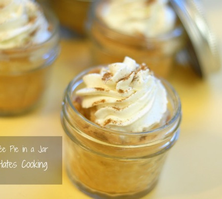 creme brulee pie in a jar