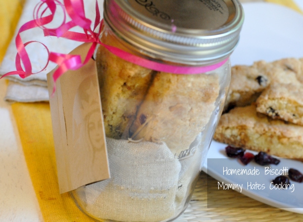 biscotti in a jar