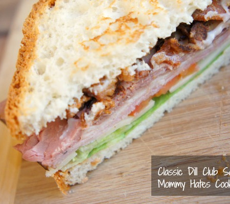 classic dill club sandwich