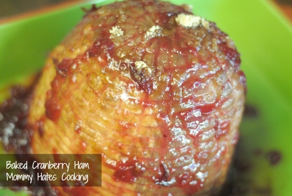baked cranberry ham