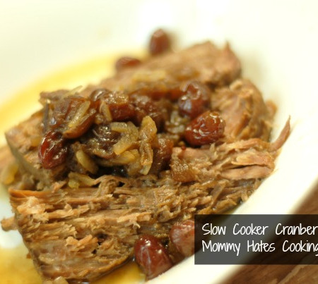 slow cooker cranberry roast