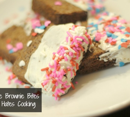 white chocolate covered brownies