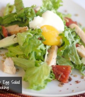poached egg salad