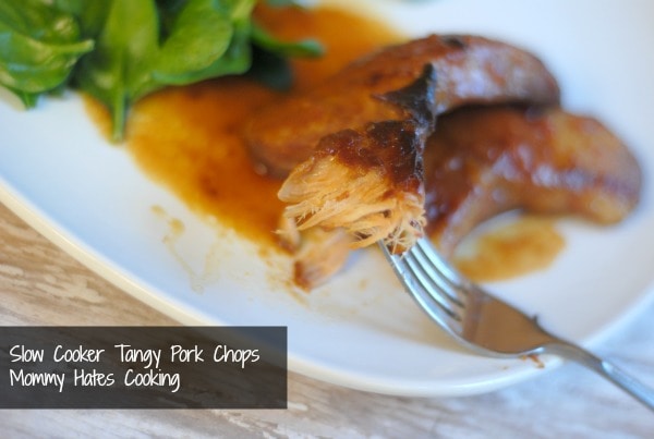 slow cooker tangy pork chops