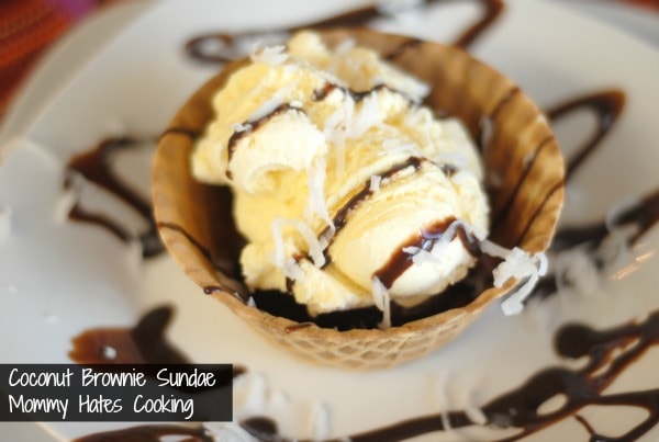 coconut chocolate brownie cups