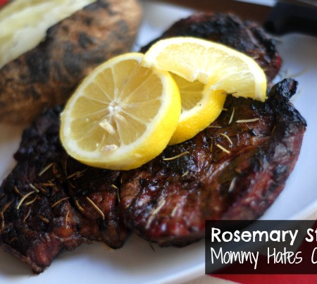Grilled Rosemary Lemon Steaks