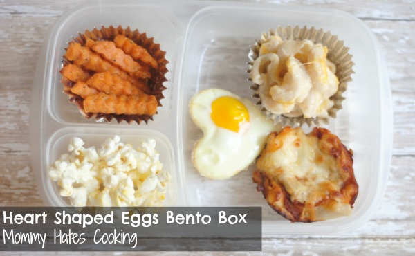 Heart Shaped Eggs Bento Box