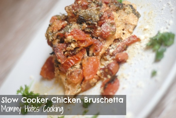 Slow Cooker Chicken Bruschetta