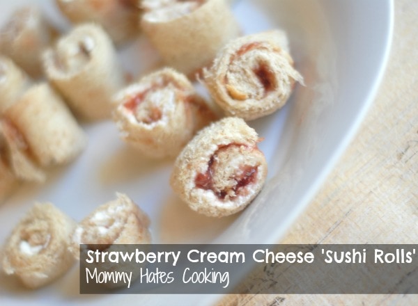 Strawberry-Cream Cheese Sushi Rolls