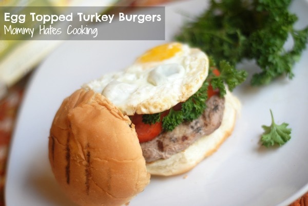 Egg Topped Turkey Burger