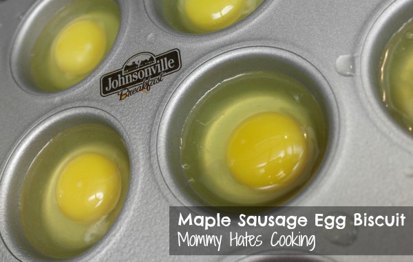 Maple Sausage Egg Biscuits