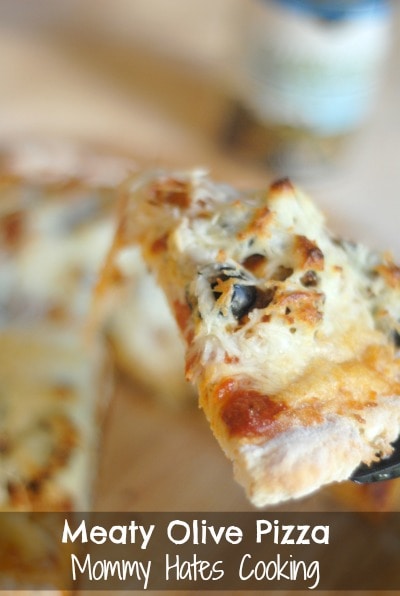 Meaty Olive Pizza