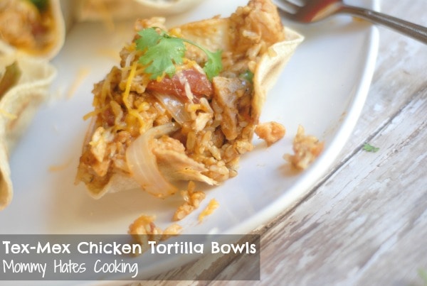 Tex-Mex Chicken Tortilla Bowls #KraftRecipeMakers