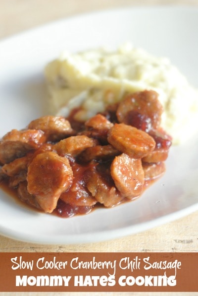 Slow Cooker Cranberry Chili Sausage