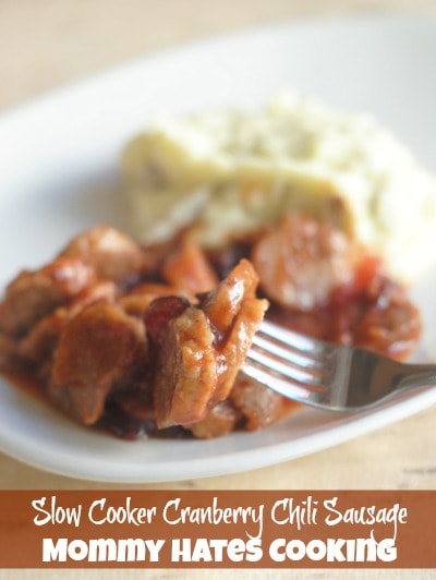 Slow Cooker Cranberry Chili Sausage