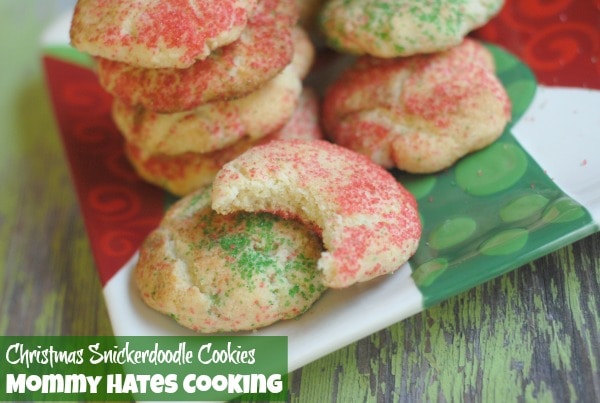 Christmas Snickerdoodle Cookies