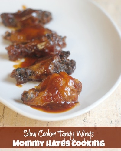 Slow Cooker Tangy Wings I Mommy Hates Cooking