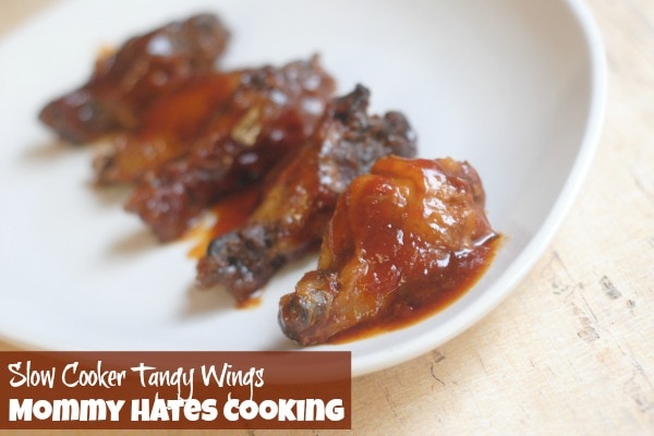 Slow Cooker Tangy Wings I Mommy Hates Cooking