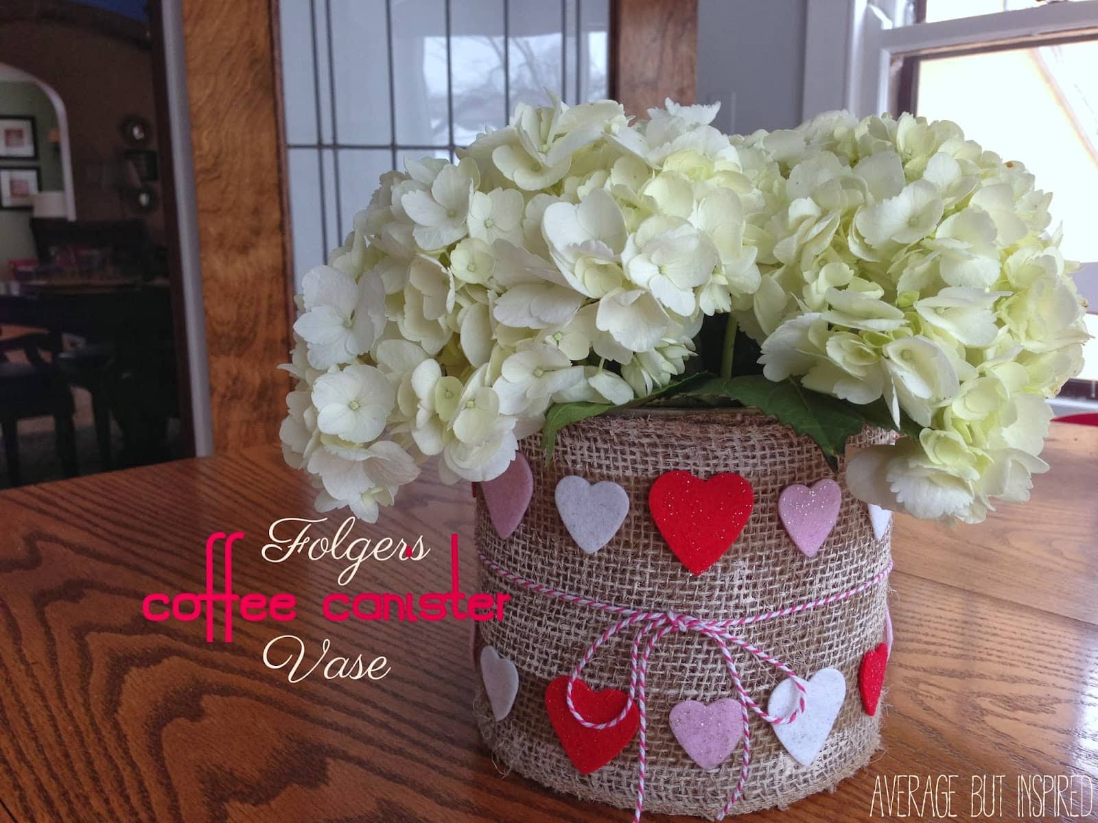 Folgers Coffee Canister Vase