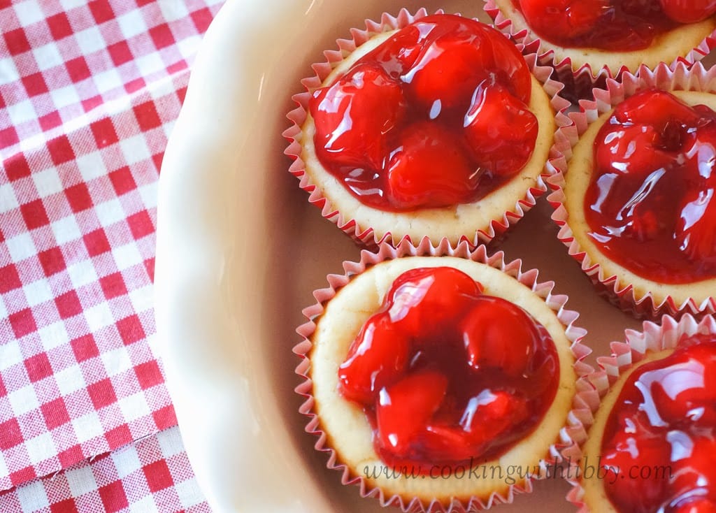 Mini Cherry Cheesecakes I Cooking with Libby