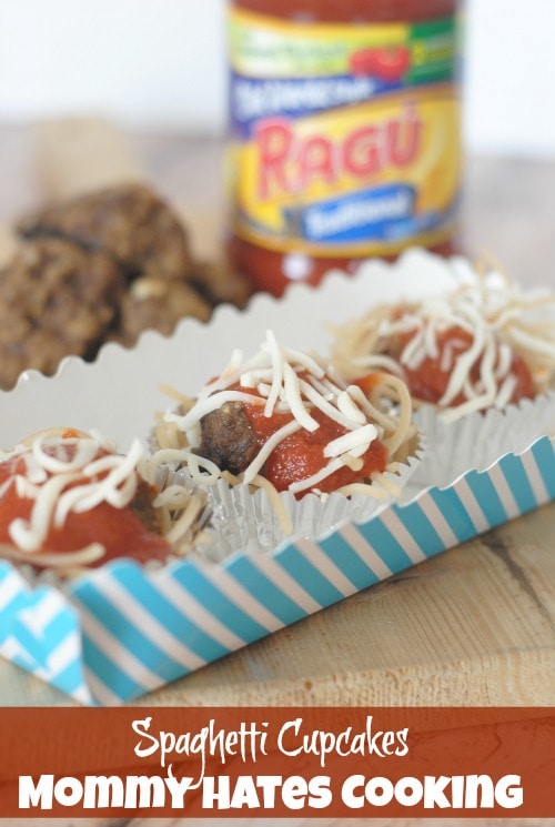 Ragu Spaghetti Cupcakes
