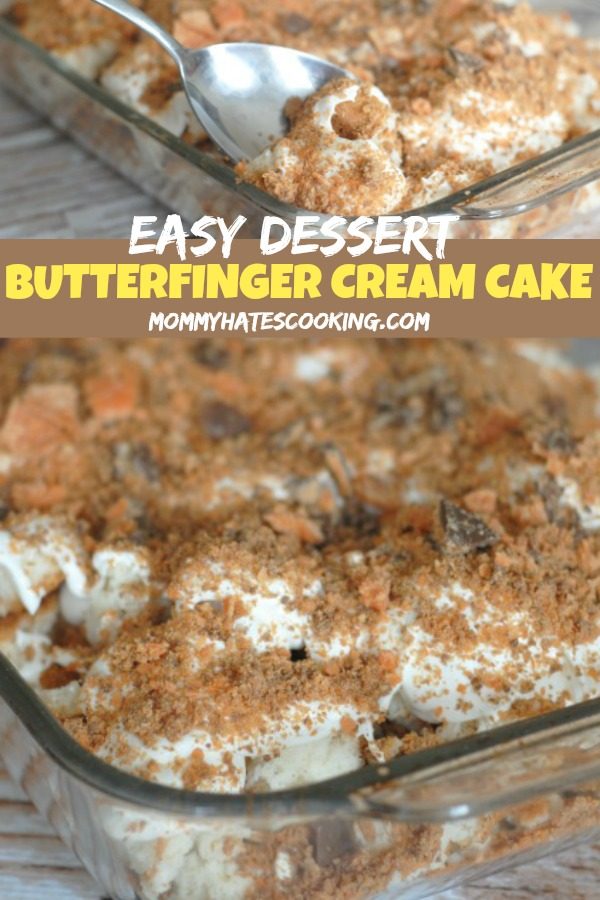 Butterfinger Cream Cake
