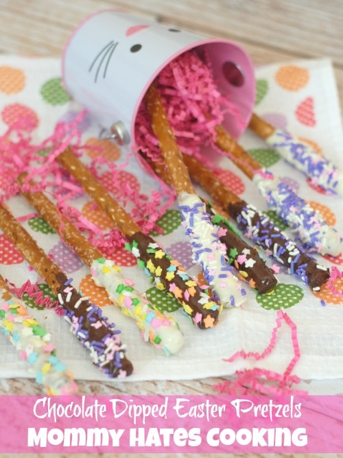 Chocolate Covered Easter Pretzels I Mommy Hates Cooking