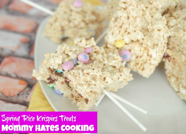 Spring Rice Krispie Treats I Mommy Hates Cooking #EasytoMake #Sponsored