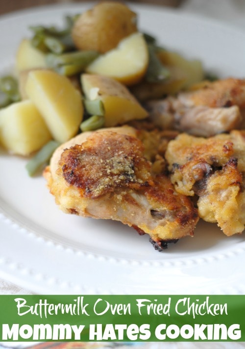 Recipe - Buttermilk Oven Fried Chicken I Mommy Hates Cooking 