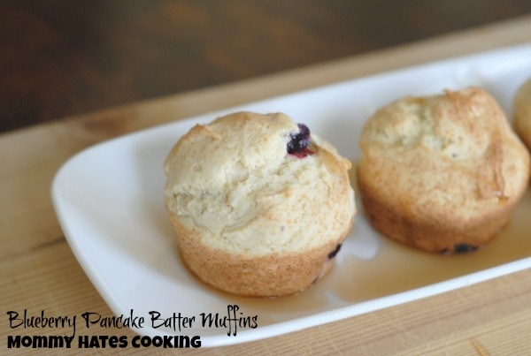 Blueberry Pancake Batter Muffins I Mommy Hates Cooking 