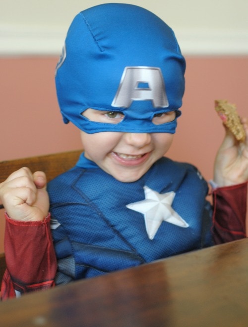 Captain America Monster Cookies #HeroesEatMMs #Shop
