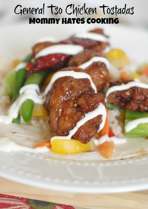 #ad General Tso Tostadas I Mommy Hates Cooking #GameTimeHero #CollectiveBias