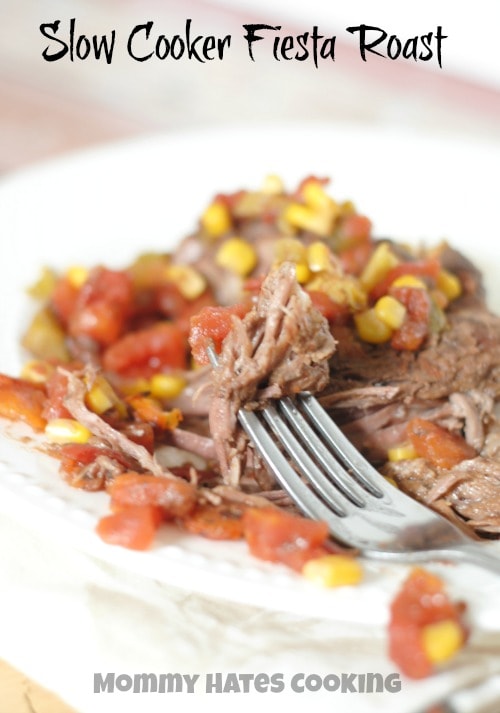 Slow Cooker Fiesta Roast #CansGetYouCooking #ad