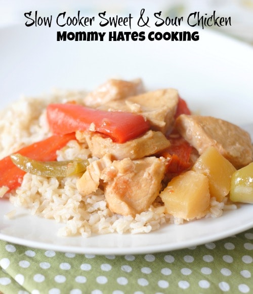 Slow Cooker Sweet N' Sour Chicken I Mommy Hates Cooking