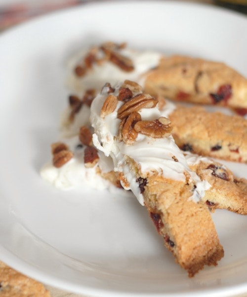 White Chocolate Cranberry Pecan Biscotti I Mommy Hates Cooking #PantryInsiders