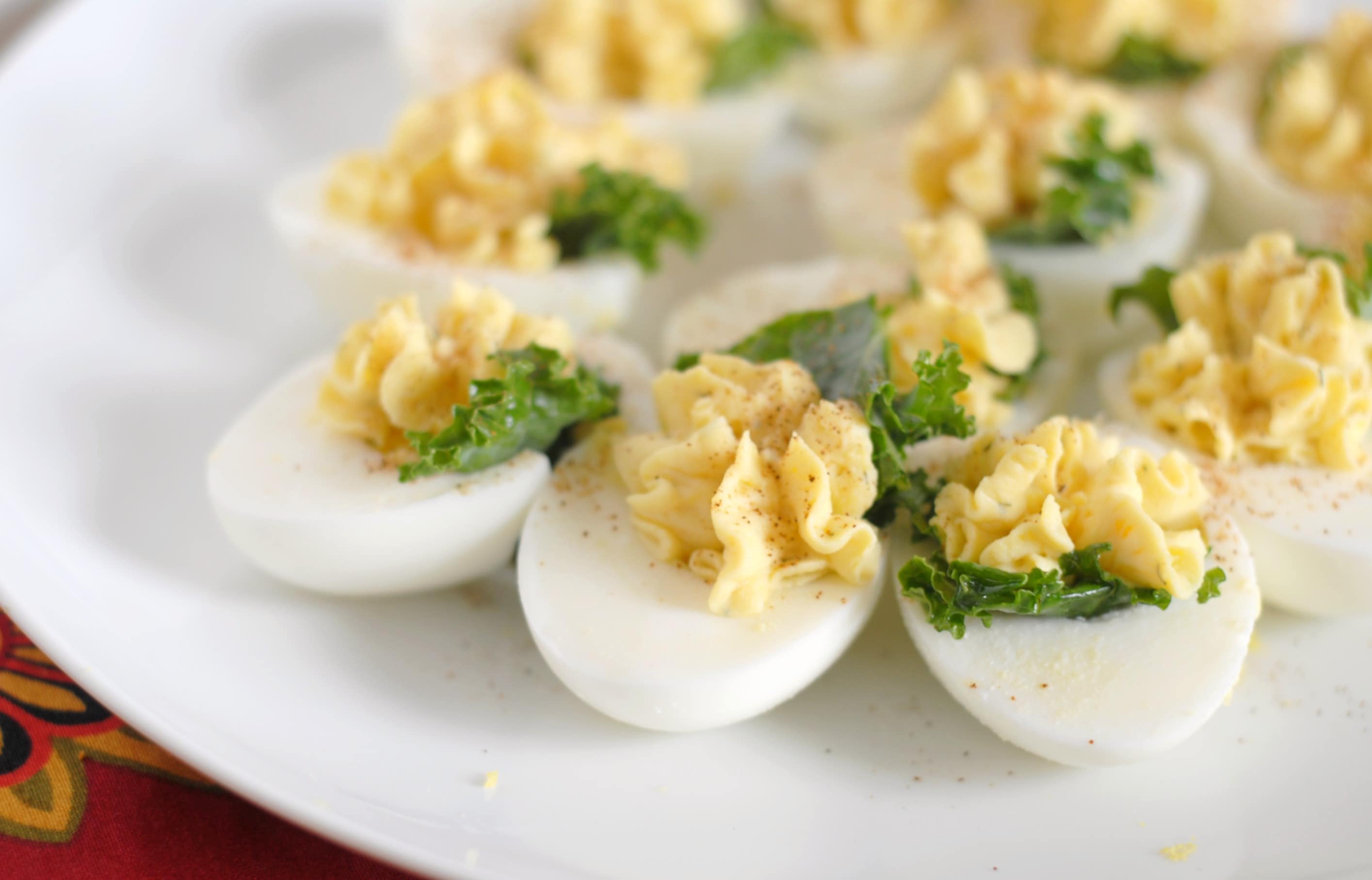 Kale Stuffed Deviled Eggs - Mommy Hates Cooking
