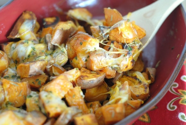 Cheesy Roasted Sweet Potatoes I Mommy Hates Cooking