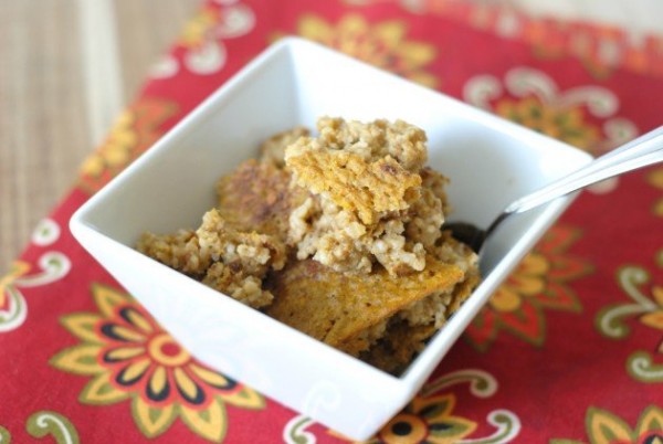 Baked Pumpkin Oatmeal with Steel Cut Oats I Mommy Hates Cooking