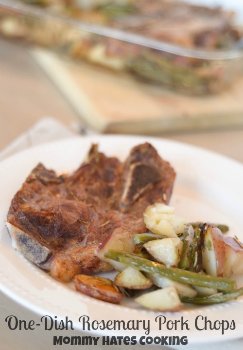 One-Dish Rosemary Pork Chops