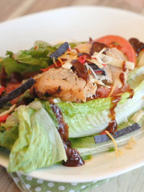 Grilled Barbecue Chicken Salad #EverGriller #Sponsored