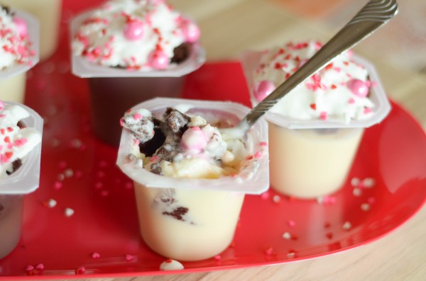 Pudding & Brownie Parfaits #SnackPackMixins #ad