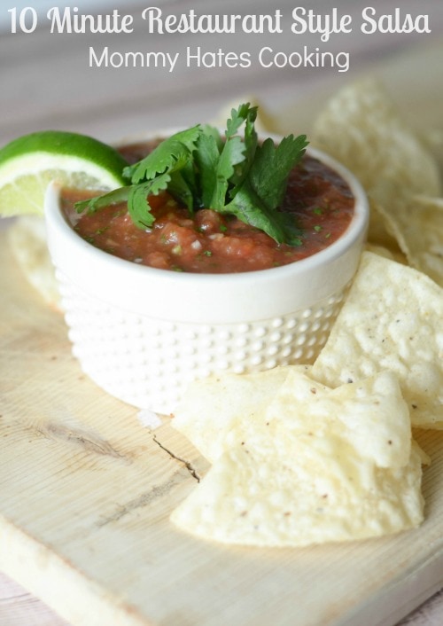 10 Minute Restaurant Style Salsa #Salsafy #ad 