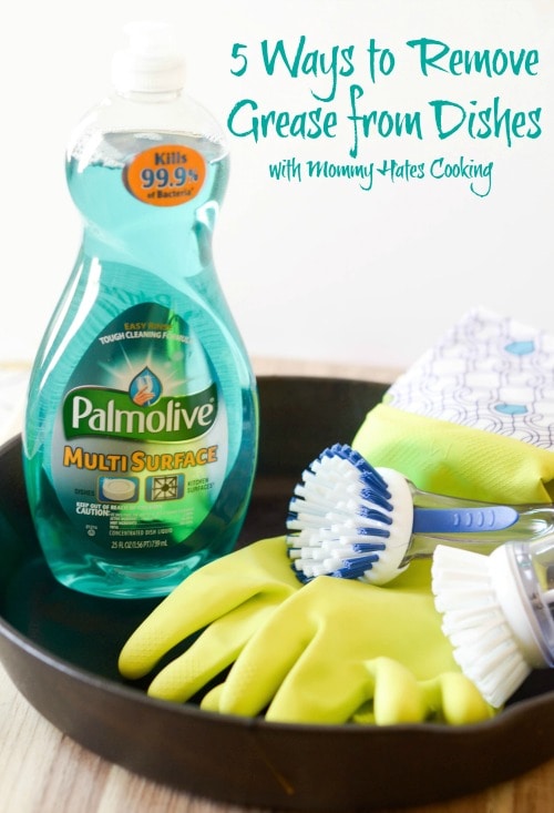 5 Ways to Remove Grease from Dishes #ad #PalmoliveMultiSurface
