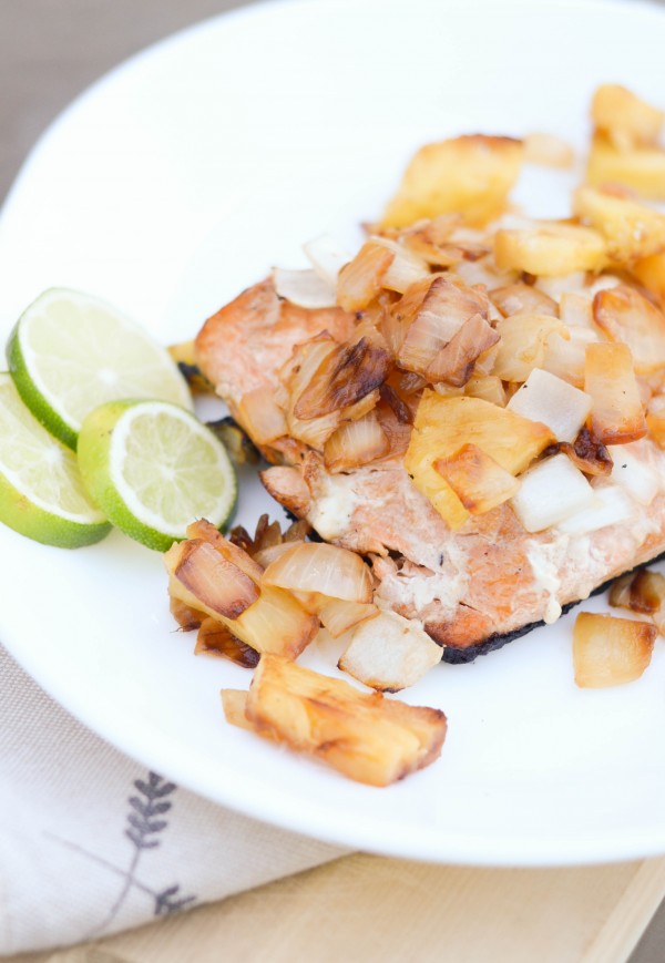 Grilled Salmon with Pineapple Salsa